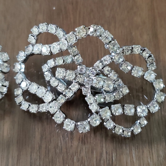 Vintage Musi Rhinestone Shoe Buckles - Picture 3 of 5